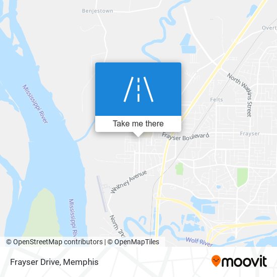 Frayser Drive map