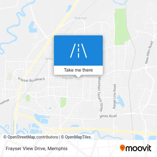 Frayser View Drive map