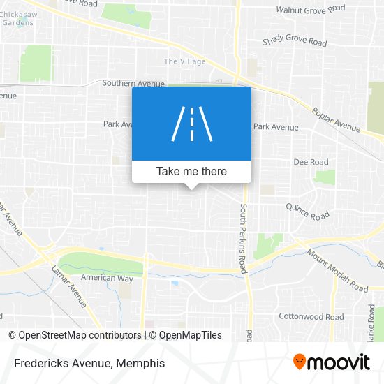 Fredericks Avenue map