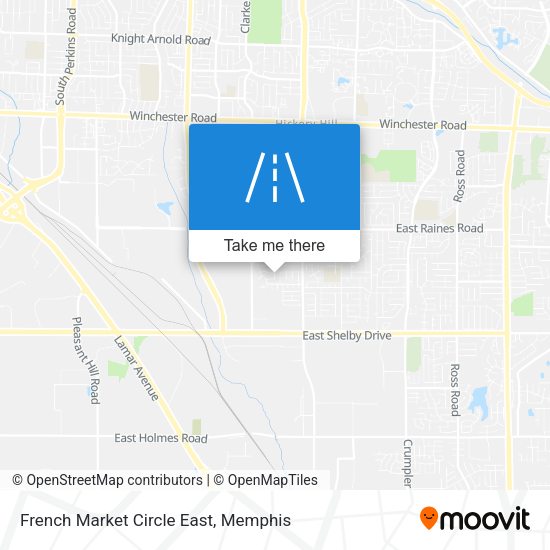 French Market Circle East map