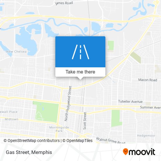 Gas Street map