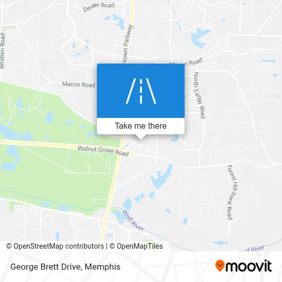 George Brett Drive map