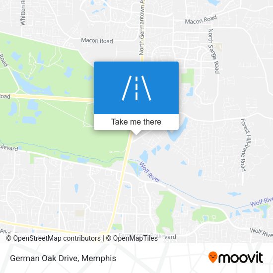 Mapa de German Oak Drive