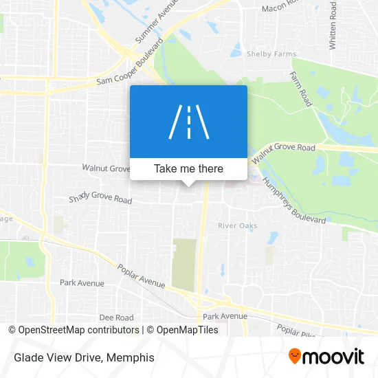 Glade View Drive map