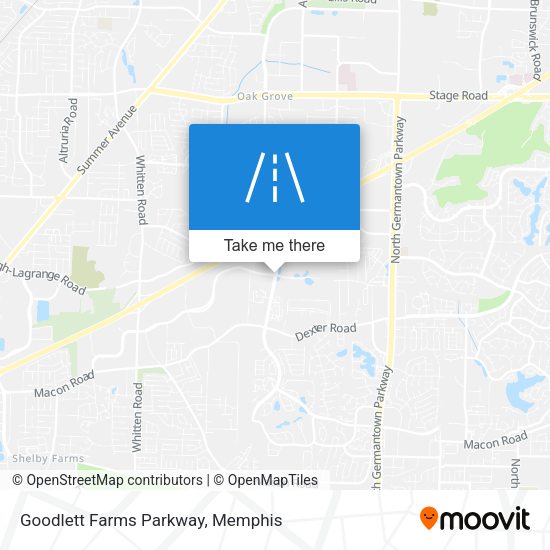 Goodlett Farms Parkway map