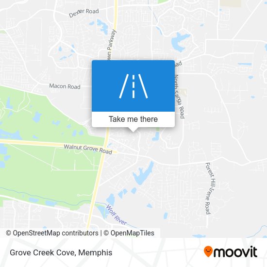 Mapa de Grove Creek Cove