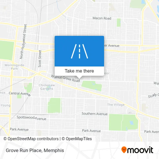 Grove Run Place map