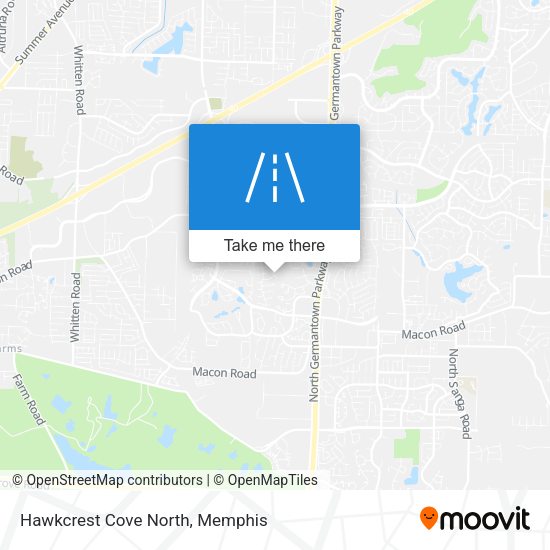 Hawkcrest Cove North map