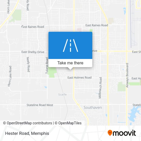 Mapa de Hester Road