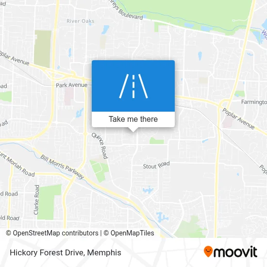 Hickory Forest Drive map