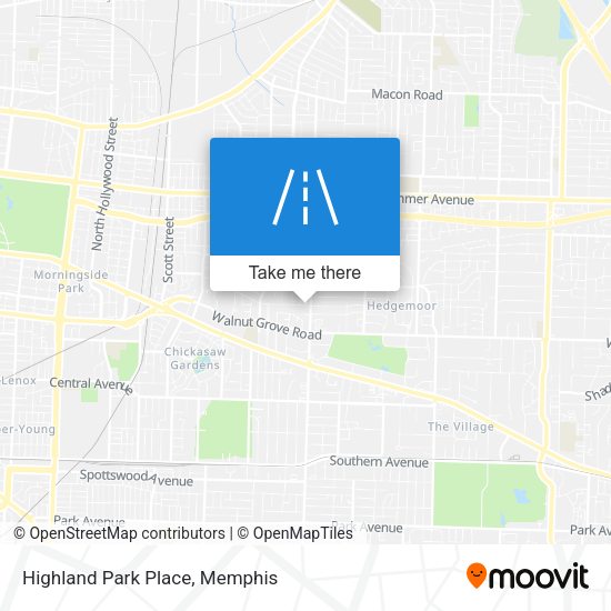 Highland Park Place map