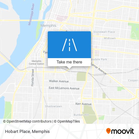 Hobart Place map