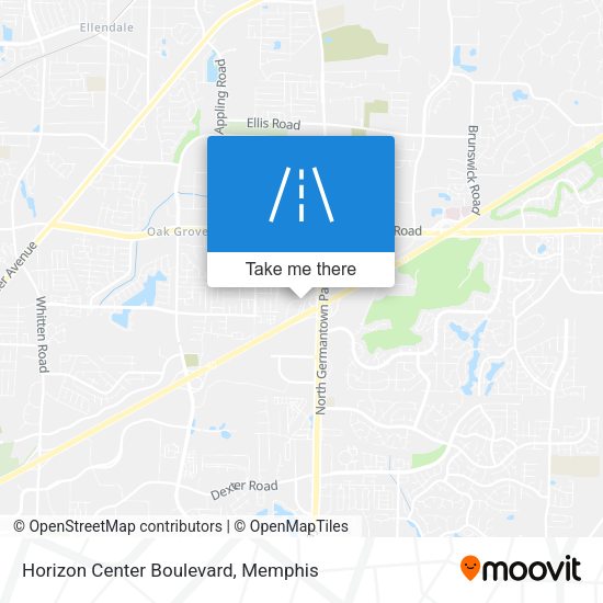 Horizon Center Boulevard map