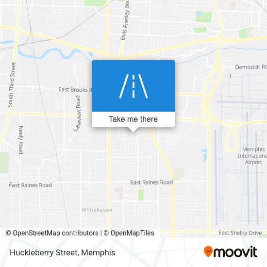Huckleberry Street map