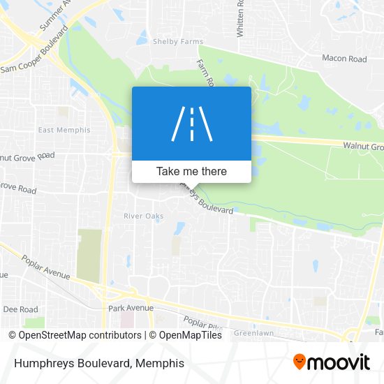 Humphreys Boulevard map