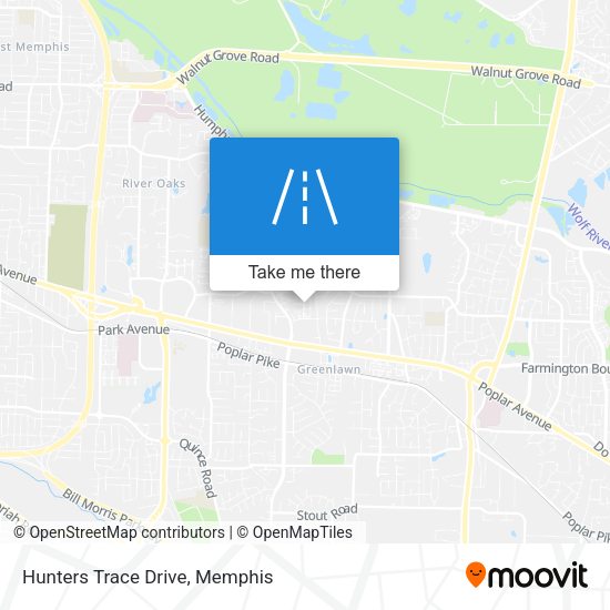 Hunters Trace Drive map