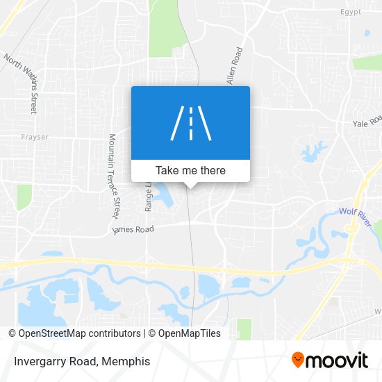 Mapa de Invergarry Road
