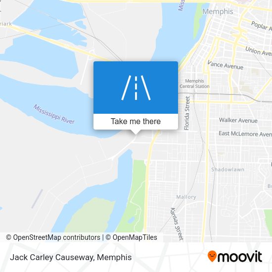 Mapa de Jack Carley Causeway
