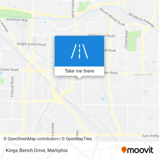 Kings Bench Drive map