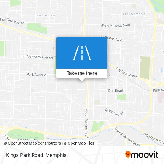 Kings Park Road map