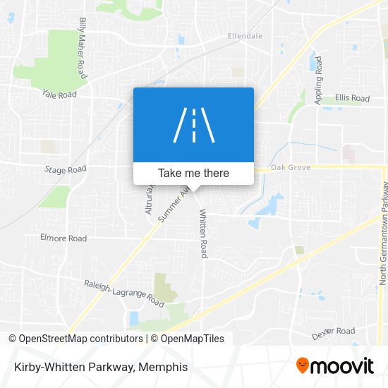 Kirby-Whitten Parkway map