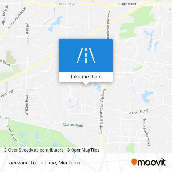 Lacewing Trace Lane map