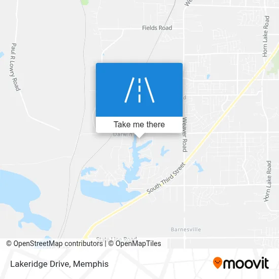 Lakeridge Drive map