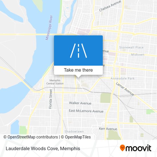 Lauderdale Woods Cove map