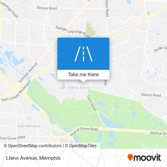 Mapa de Llano Avenue