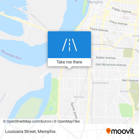 Louisiana Street map