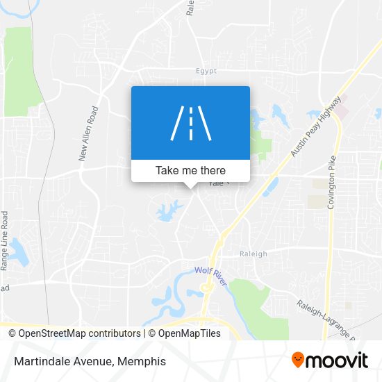 Martindale Avenue map