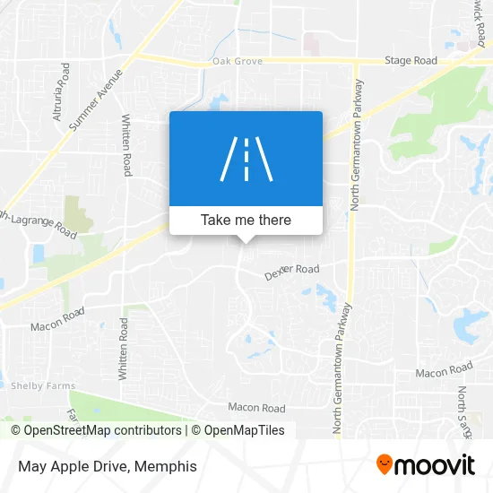 May Apple Drive map
