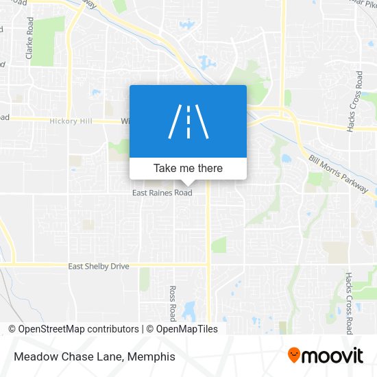 Meadow Chase Lane map