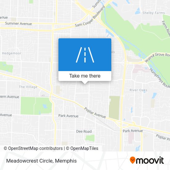 Mapa de Meadowcrest Circle