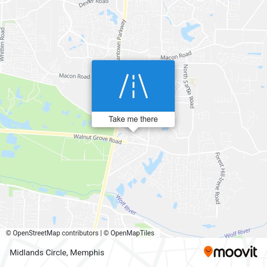 Mapa de Midlands Circle