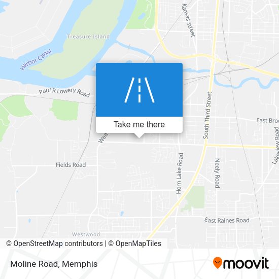 Moline Road map