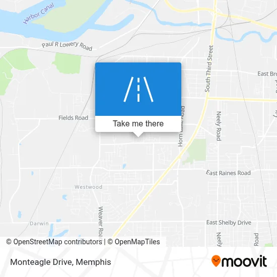 Monteagle Drive map