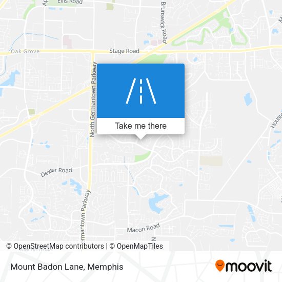 Mapa de Mount Badon Lane