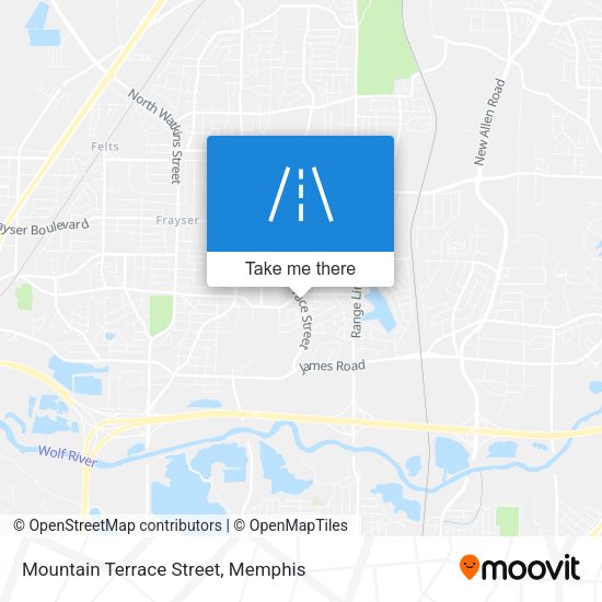 Mapa de Mountain Terrace Street