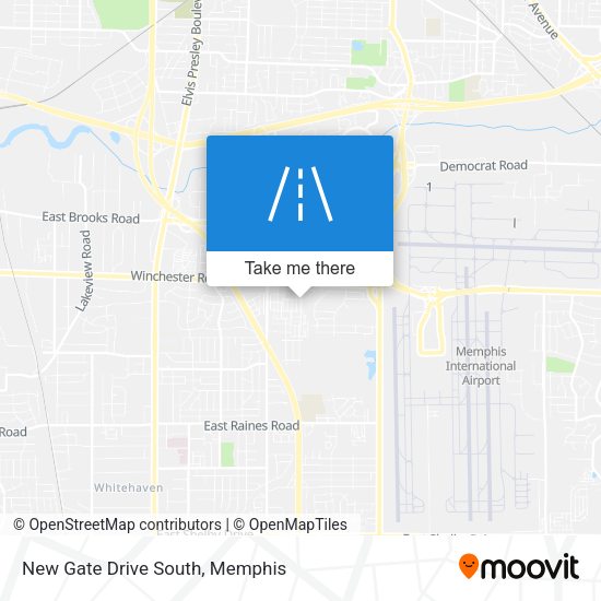 New Gate Drive South map
