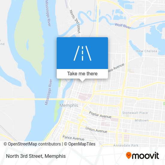 Mapa de North 3rd Street