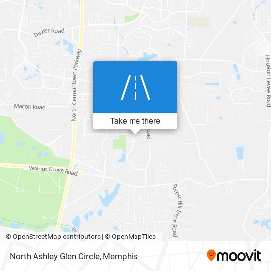 North Ashley Glen Circle map