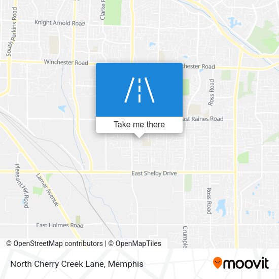 North Cherry Creek Lane map