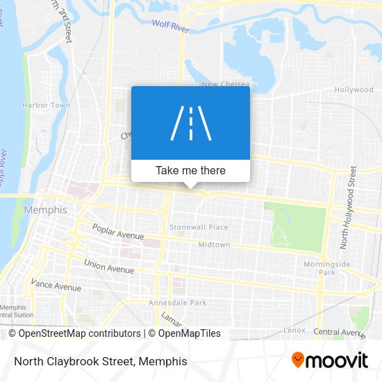 North Claybrook Street map