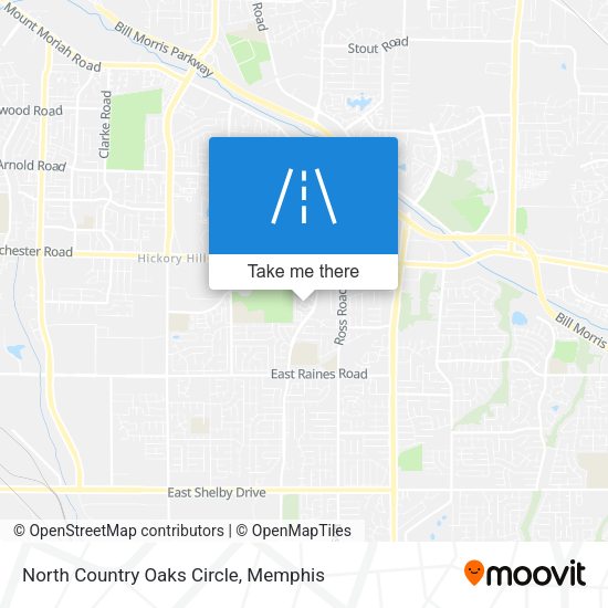 North Country Oaks Circle map