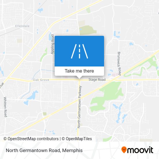 North Germantown Road map