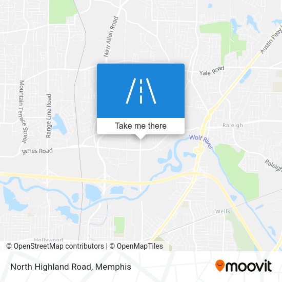 North Highland Road map