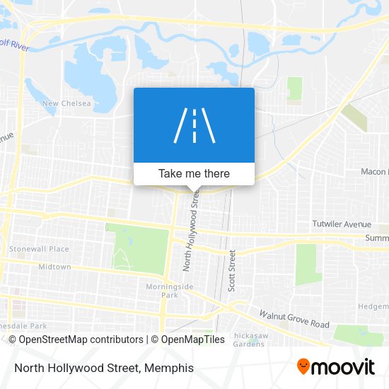 Mapa de North Hollywood Street