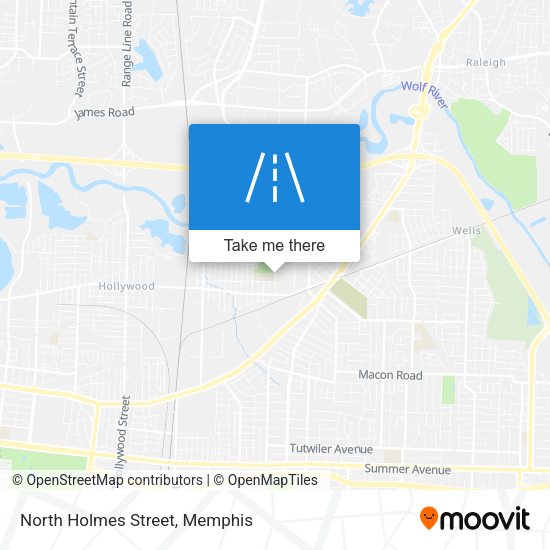 North Holmes Street map