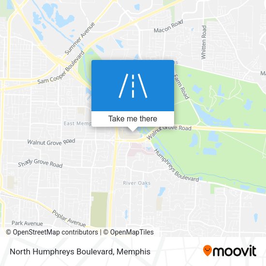 North Humphreys Boulevard map